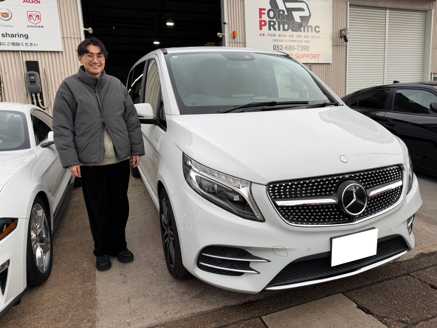 H28年式　メルセデスベンツ　Vクラス　V220dスポーツ ロング　K様おめでとうございます☆｜ベンツ・輸入車・国産車の新車・中古車販売・買取・カスタム｜FOR PRIDE.inc