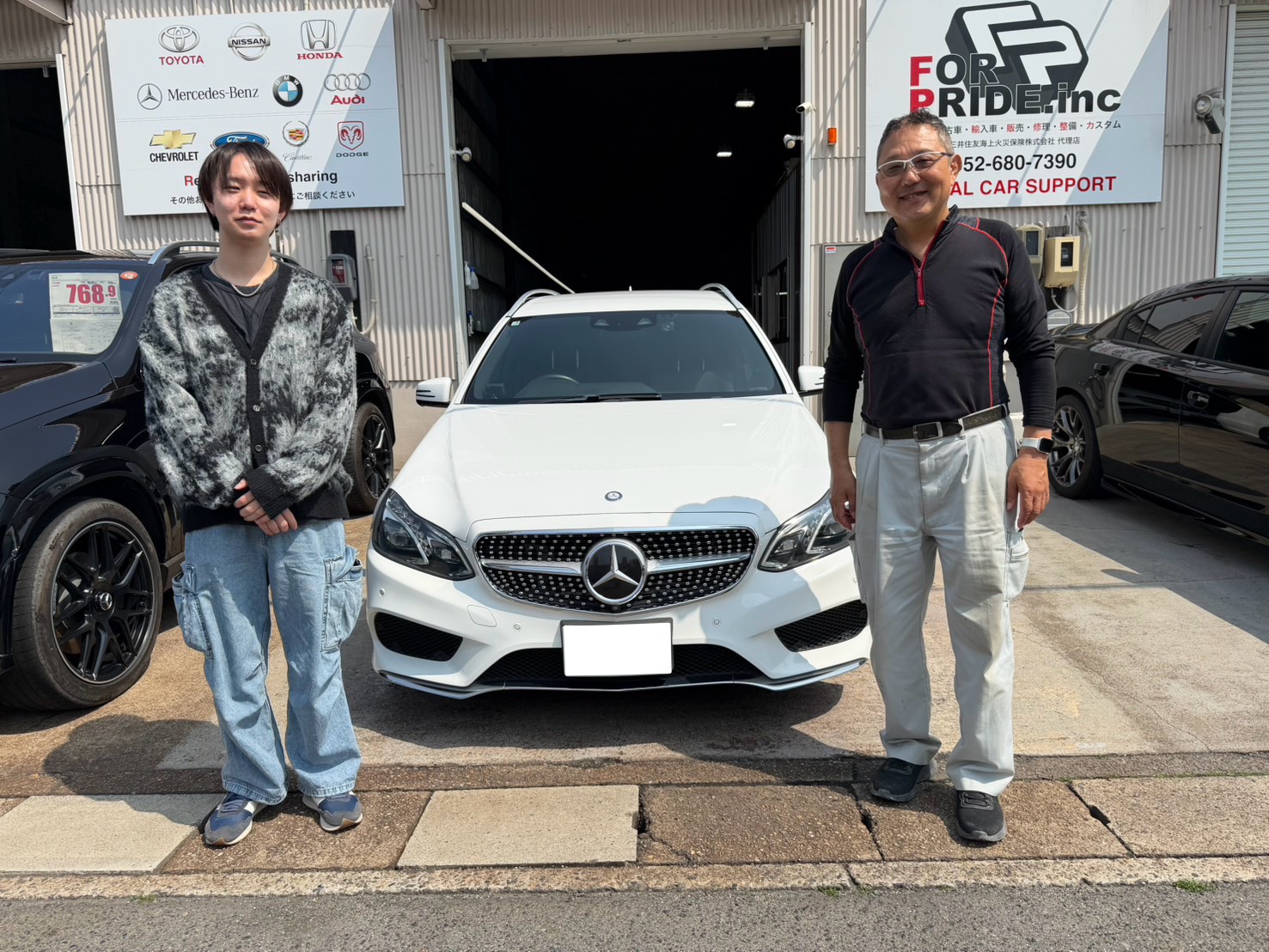 H27年式　メルセデスベンツ　Eクラスワゴン　E220　K 様　納車おめでとうございます☆｜ベンツ・輸入車・国産車の新車・中古車販売・買取・カスタム｜FOR PRIDE.inc