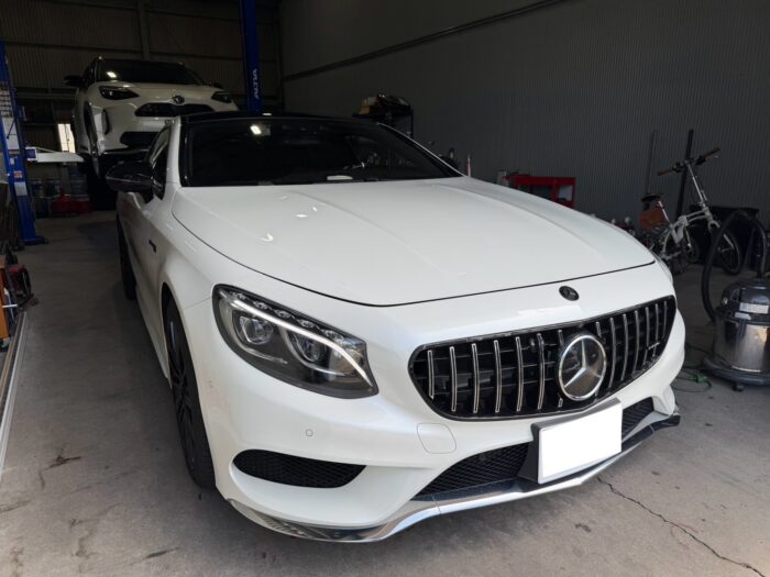 【　Goo-pit　】H30年　メルセデス・ベンツ　Ｓクーペ　S550　テスターにてローダウン